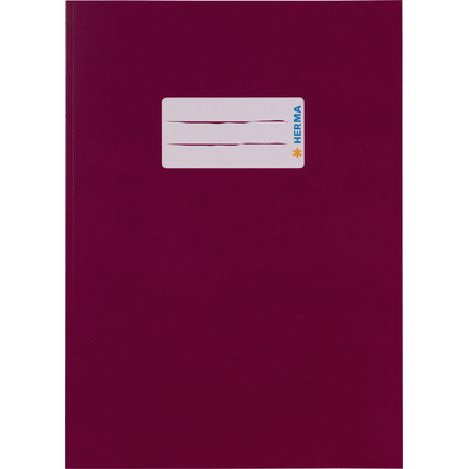 HERMA Protge-cahier, en carton, A5, rouge vin