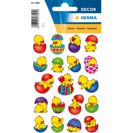 HERMA Stickers de Pques DECOR "Poussin dans l'oeuf"