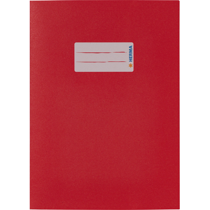 HERMA Protge-cahier, en papier, A5, rouge fonc