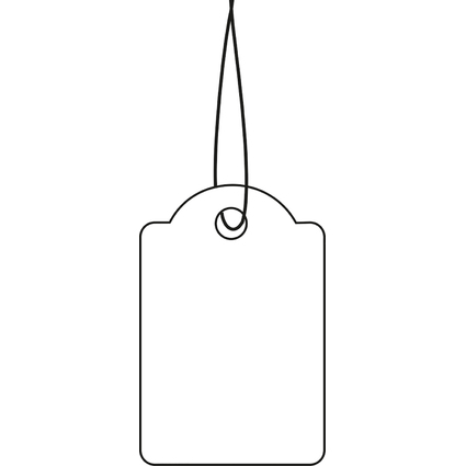HERMA Etiquette  suspendre, 18 x 28 mm, avec fil rouge