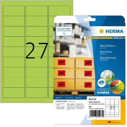 HERMA Etiquette universelle SPECIAL, 63,5 x 29,6 mm, vert