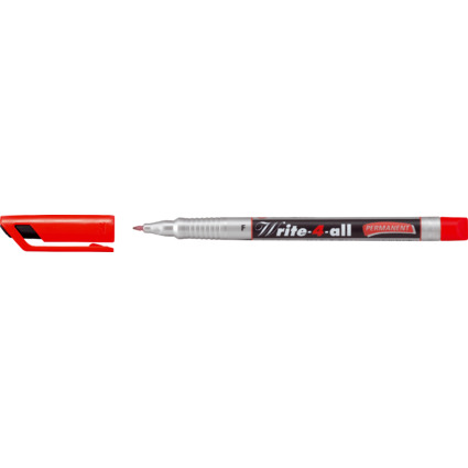 STABILO Marqueur permanent Write-4-all, F, rouge