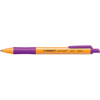 STABILO Stylo  bille rtractable pointball, lilas