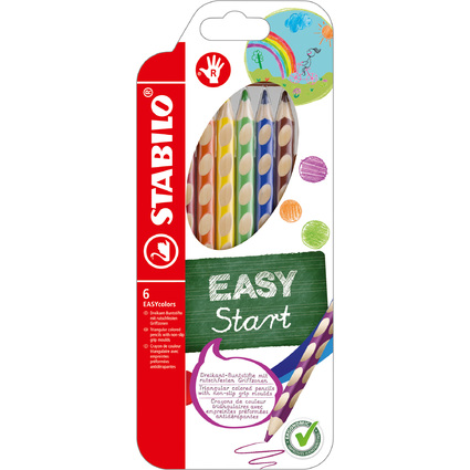 STABILO Crayon de couleur EASYcolors, pour droitiers, tui
