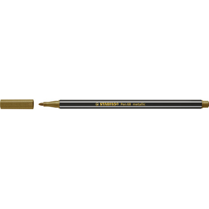 STABILO Stylo feutre Pen 68 metallic, or
