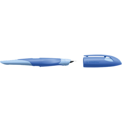 STABILO Stylo plume EASYbirdy L Pastel Edition, bleu/azur