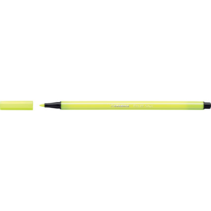 STABILO Stylo feutre Pen 68, jaune fluo