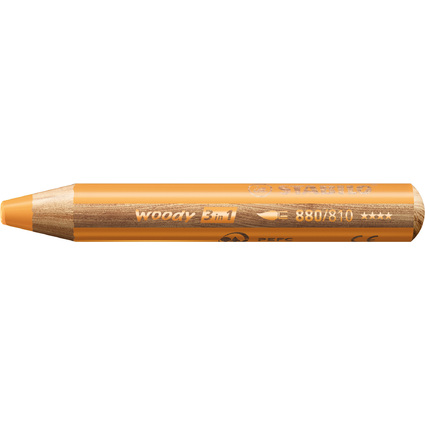 STABILO Crayon multi-talents woody 3 en 1, rond, or