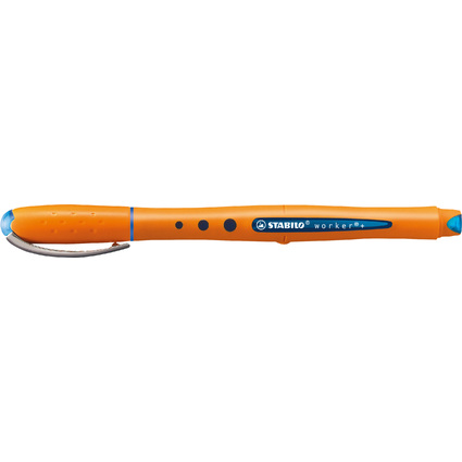 STABILO Stylo roller worker fine, bleu