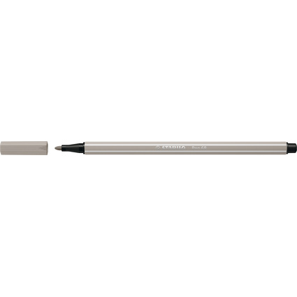 STABILO Stylo feutre Pen 68, gris perle