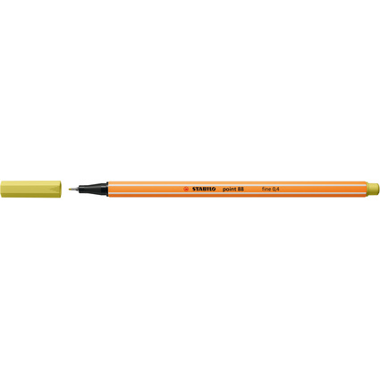 STABILO Feutre  pointe fine point 88, jaune moutarde