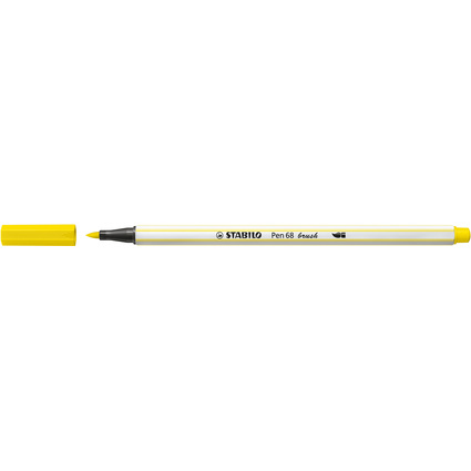 STABILO Feutre pinceau Pen 68 brush, jaune citron