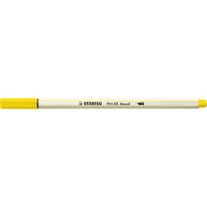 STABILO Feutre pinceau Pen 68 brush, jaune citron