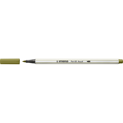 STABILO Feutre pinceau Pen 68 brush, vert pinard