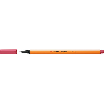 STABILO Feutre  pointe fine point 88, rouge grenadine