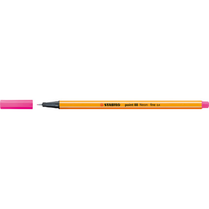 STABILO Feutre  pointe fine point 88, rose fluo