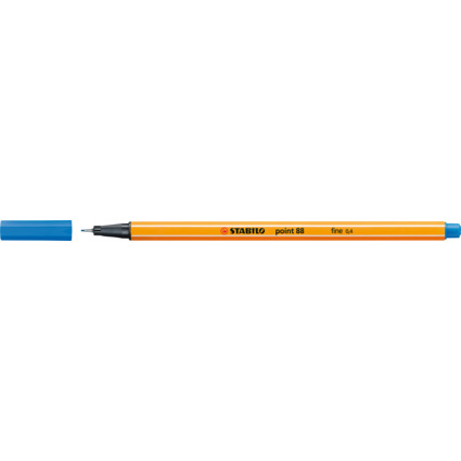 STABILO Feutre  pointe fine point 88, bleu moyen