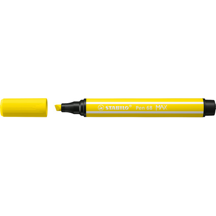 STABILO Feutre Pen 68 MAX, jaune citron