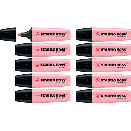 STABILO Surligneur BOSS ORIGINAL Pastel, soupçon de rose