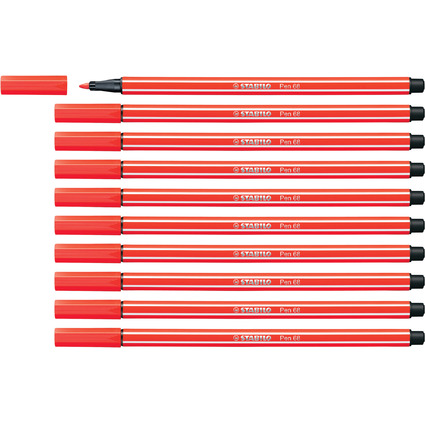 STABILO Stylo feutre Pen 68, rouge clair