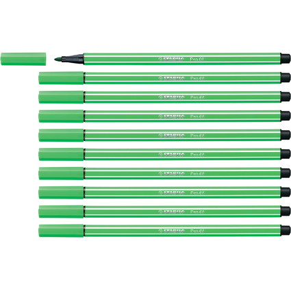 STABILO Stylo feutre Pen 68, vert feuille