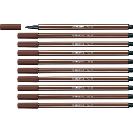 STABILO Stylo feutre Pen 68, brun