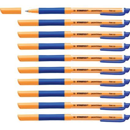 STABILO Stylo  encre gel pointVisco, bleu