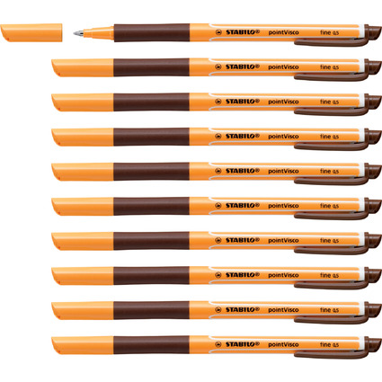 STABILO Stylo  encre gel pointVisco, marron