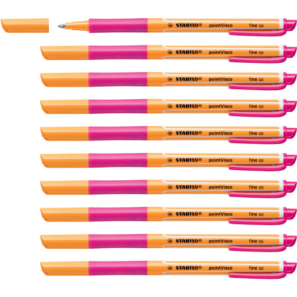 STABILO Stylo  encre gel pointVisco, rose