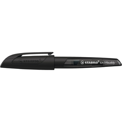 STABILO Stylo plume EASYbuddy L, gaucher, noir/noir