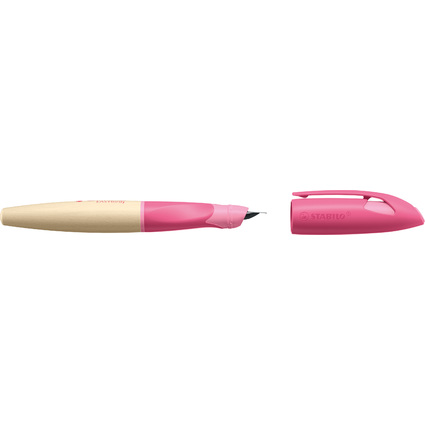 STABILO Stylo plume EASYbirdy Timber L, gaucher, rose