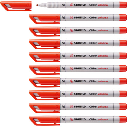 STABILO Feutre pour films OHPen universal, soluble, rouge