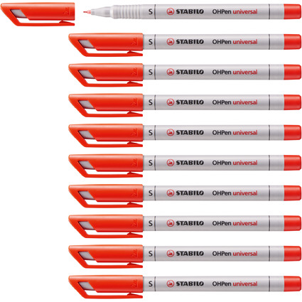 STABILO Feutre pour films OHPen universal, soluble, rouge