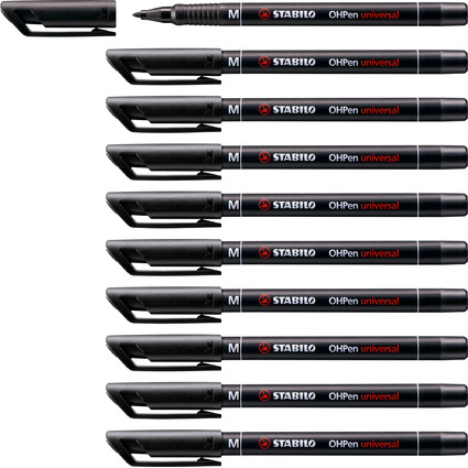 STABILO Feutre pour films OHPen universal, permanent, noir