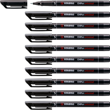 STABILO Feutre pour films OHPen universal, permanent, noir
