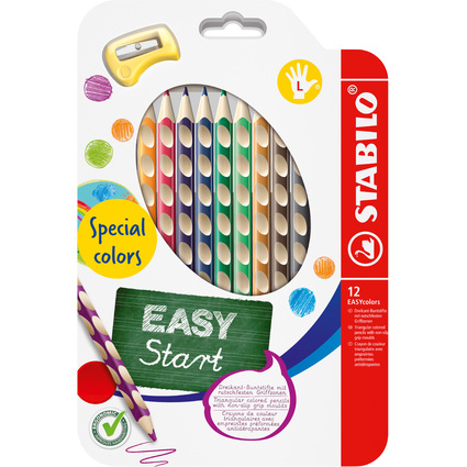 STABILO Crayon de couleur EASYcolors L, tui de 12