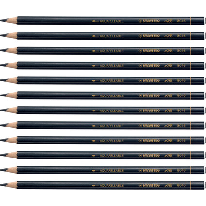 STABILO Crayon de couleur/crayon graphite ALL, noir