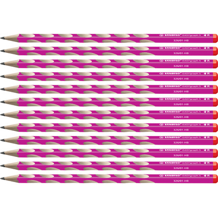 STABILO Crayon EASYgraph "S" - L, degré de dureté: HB
