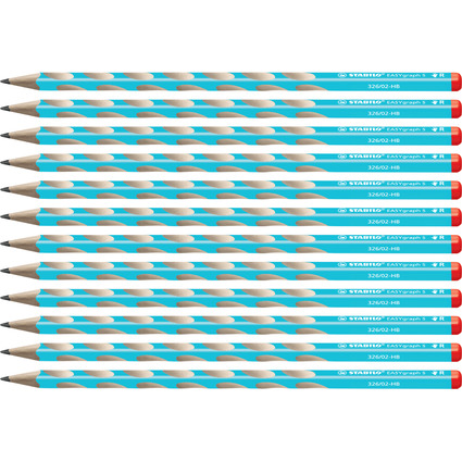STABILO Crayon EASYgraph "S" - L, degr de duret: HB