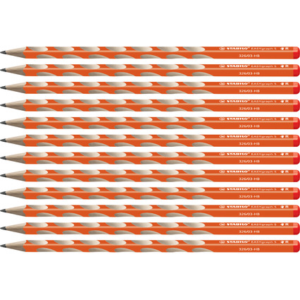 STABILO Crayon EASYgraph "S" - L, degr de duret: HB