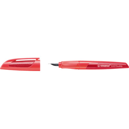STABILO Stylo plume EASYbuddy L, gauchers, corail/rouge
