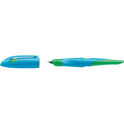 STABILO Stylo plume EASYbirdy R, droitiers, bleu/vert