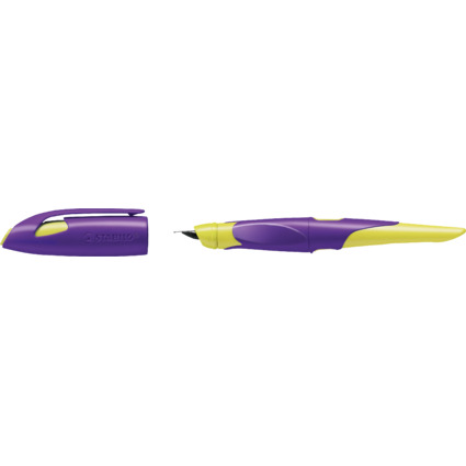 STABILO Stylo plume EASYbirdy R, droitiers, violet/jaune