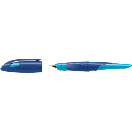 STABILO Stylo plume EASYbirdy R, droitiers, bleu/azur