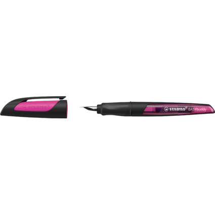 STABILO Stylo plume EASYbuddy M, noir/magenta