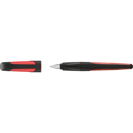 STABILO Stylo plume EASYbuddy A, noir/corail