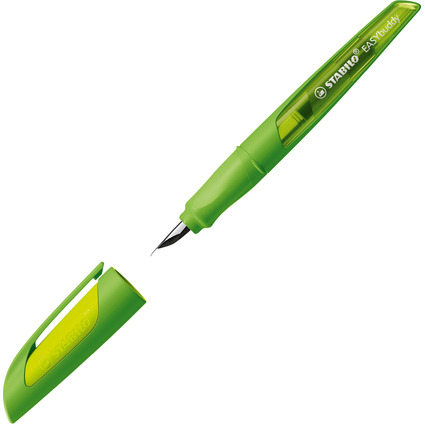 STABILO Stylo plume EASYbuddy M, droitiers, citron/vert