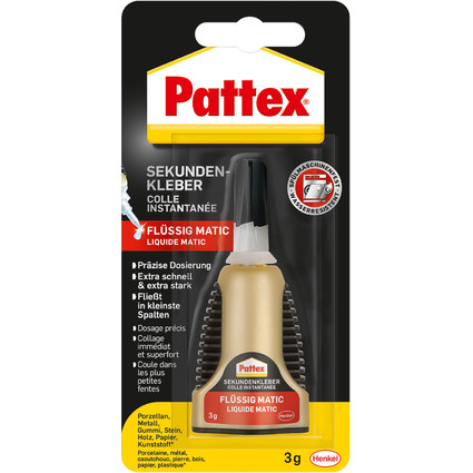 Pattex Colle instantane CONTROL, flacon 3 g