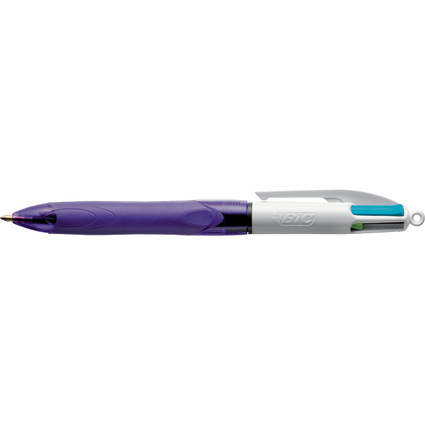 BIC Stylo  bille rtractable 4 Colours Grip Fun