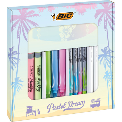 BIC Kit d'criture "Pastel Dream Kit" avec carnet de notes